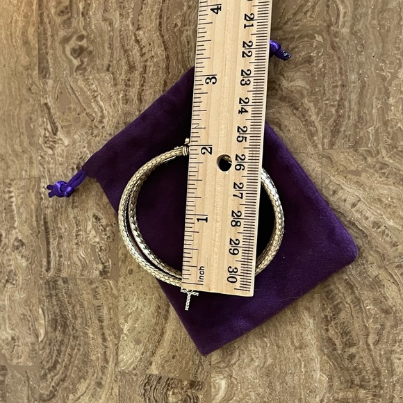 Mia Fiore gold over 925 sterling silver bangle bracelets. - Picture 4 of 7